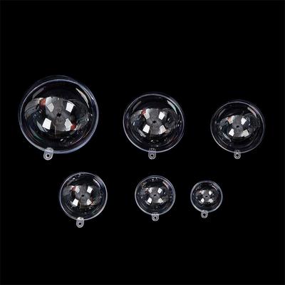 5 Stücke 4/5/6/7/8Cm Transparente Offene Kunststoff Weihnachtsdekorationen Ball Klare Kugel Ornament Geschenk Präsentieren Box Party Dekoration