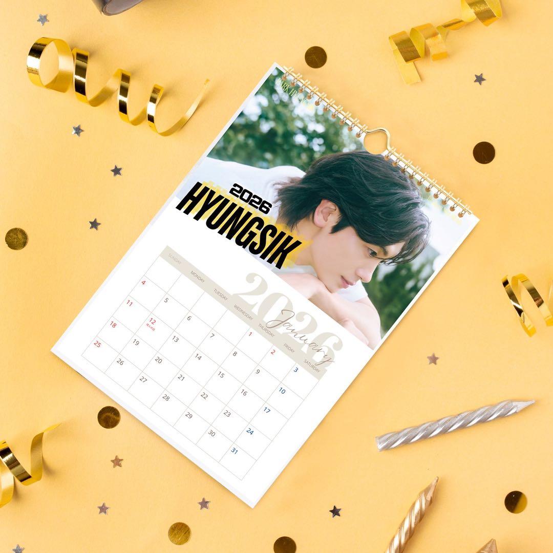 [USED] Park Hyung Sik 2026 Wall Calendar Korean Drama Goods Twelve