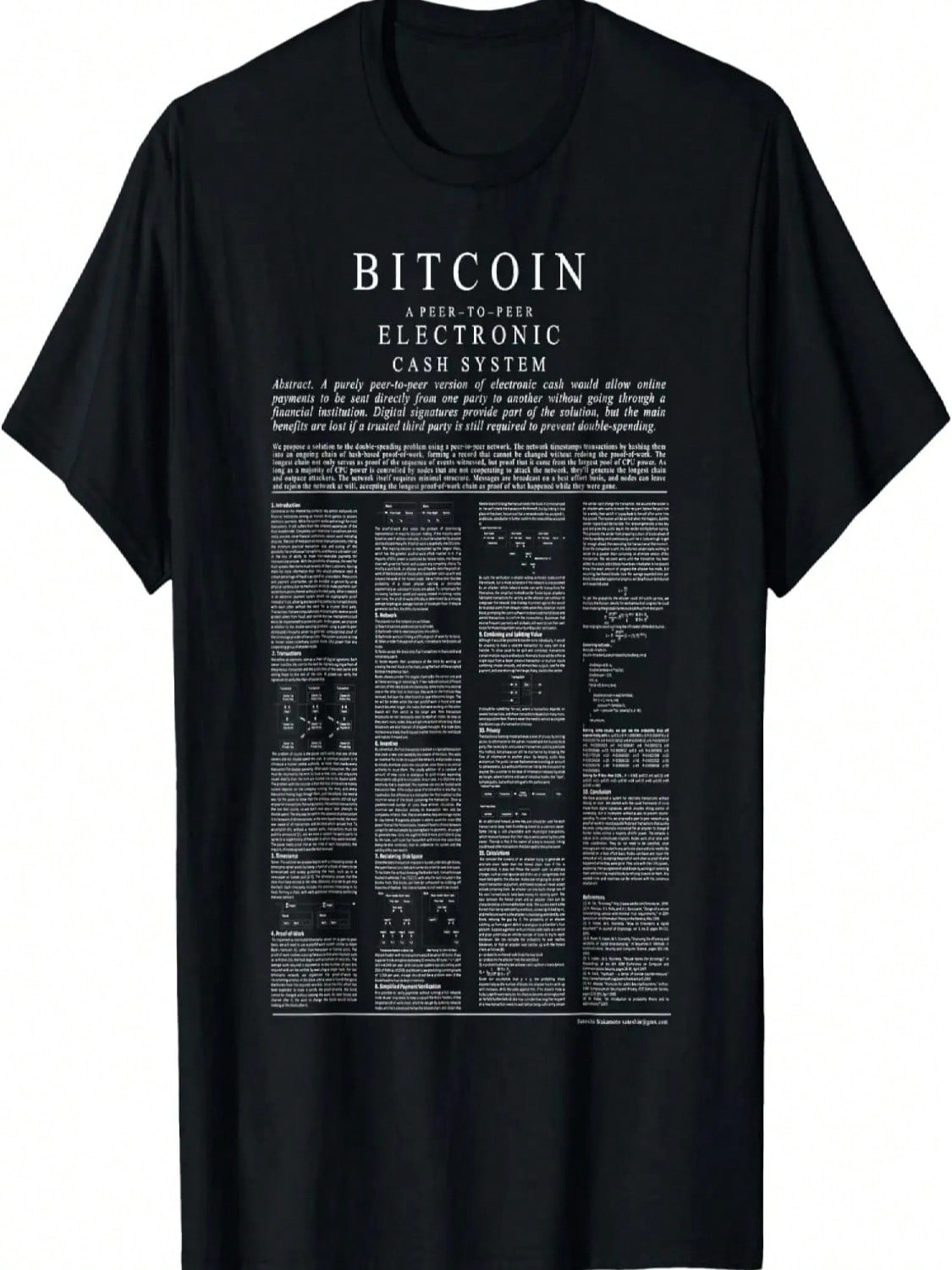 Белая книга Биткоина Футболка S разноцветный