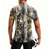 Men's Short Sleeve Cycling , Round Neck Zipper, Quick Dry Breathable, Printed Design for Road Bike