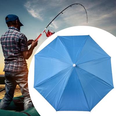Fishing Umbrella Hat Folding Umbrella Cap Men Women Camping Fishing Hiking Adjustable Outdoor Rain Sun Protection Umbrella Hat