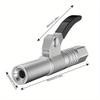 Heavy Duty Grease Coupler: Quick Release, High Pressure. Leak-proof, Lock Pliers Design, New Lubrication Tip. Ideal for Grease Guns. Perfect for Mecha