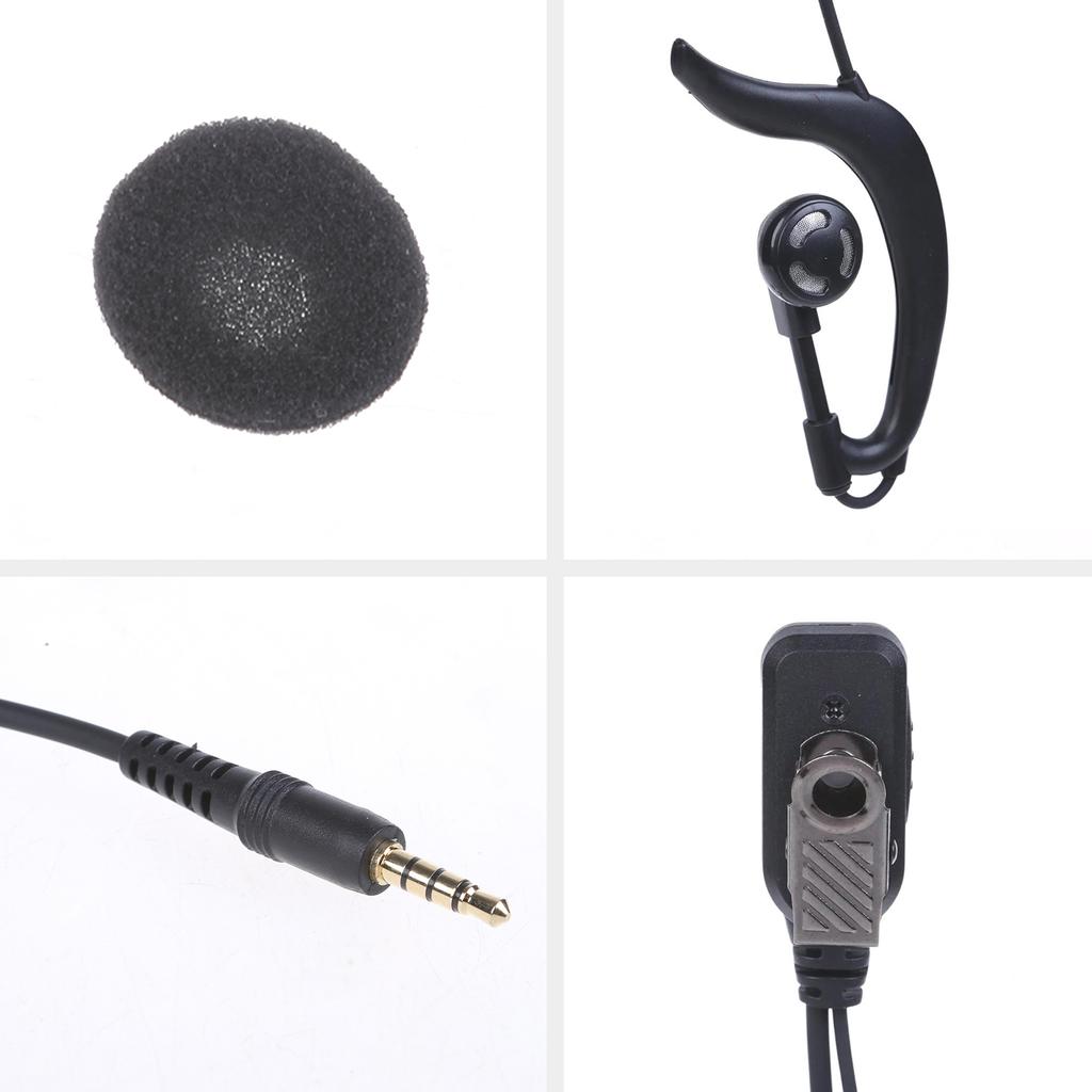 Soft Ear Hook Earpiece 3.5mm Plug Single Side Headset Headphone for Walkie Talkie/Two Way Radio In Ear Wired Earphone