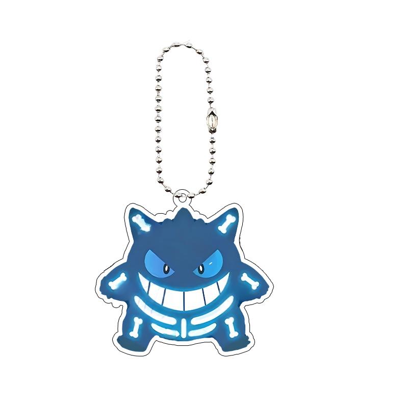 Anime Cartoon Gengar Halloween Day Acrylic Keychain Kawaii Pocket Figure All Saints' Day Creative Pendant Decoration Gifts Toys