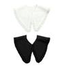 Detachable Collar For Women And Men Breathable Cotton Neckpiece With Ruffled Edges Perfect For Office Dating