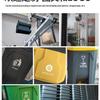 Large Foot-Pedal Trash Can with Lid for Commercial, Office, Outdoor, and Household Use
