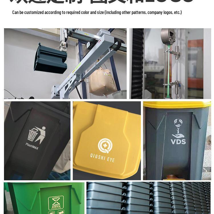 Large Foot-Pedal Trash Can with Lid for Commercial, Office, Outdoor, and Household Use