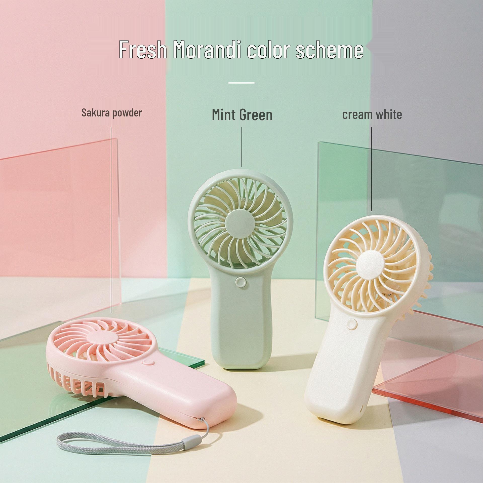 

Portable Mini Handheld Fan for Dorms - Compact Pocket Fan with Custom Logo Option Without Battery вишневый розовый