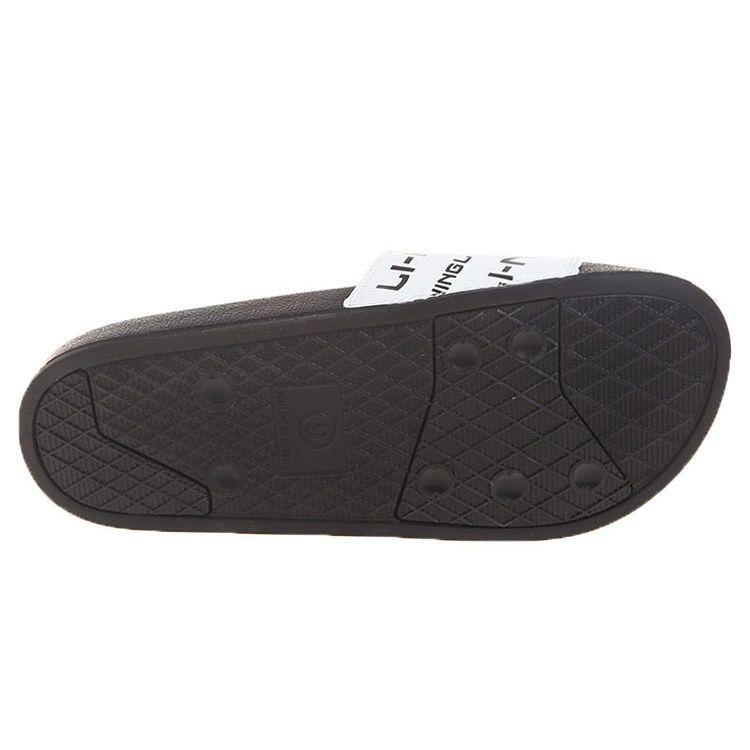 Li-Ning Comfortable Versatile Casual Silent Slide Sandals Men Footwear Black White AGAR021-1