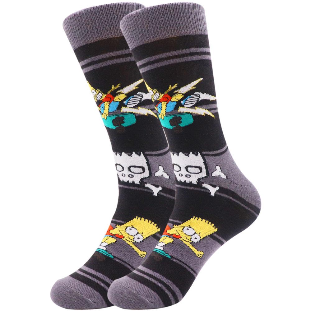 High Quality Custom Calcetines Socken Comic Character Cotton Funky Funny Cartoon Women Socks