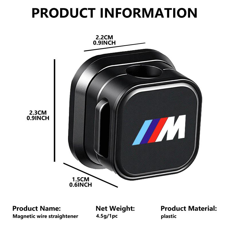 Magnetic Phone Cable Cord Holder Management Wire Keeper Clip For BMW M F10 F20 F30 F40 F15 F25 F26 F31 F49 E62 E83 E84