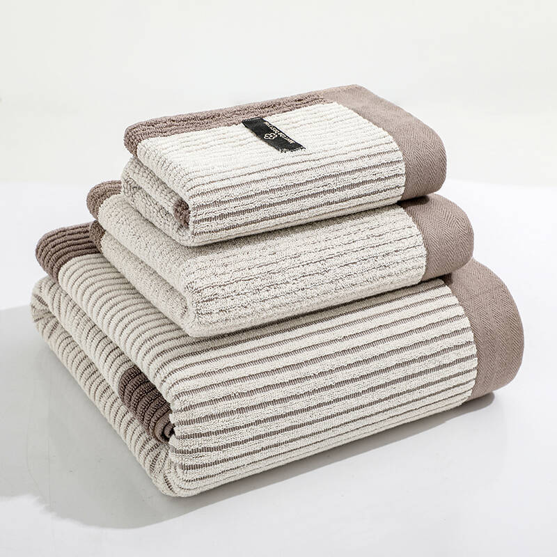 Set 3 Pieces All Cotton Class A Bath Towel Set Household Thickened Water Absorption Antibacterial Beach Towel Soft Skin Friendly