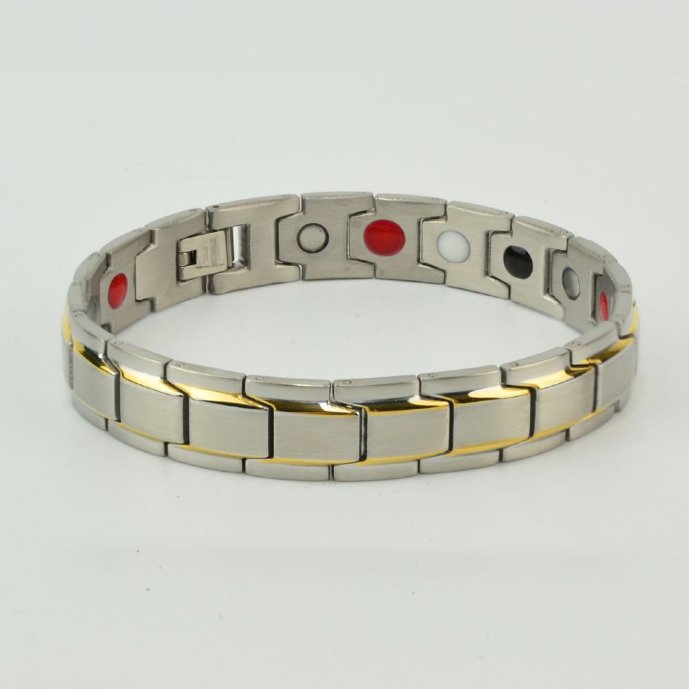 Titanium Steel Edge-Cut Bracelet for Men & Women Stainless Steel Health Chain Minimalist Unset Design