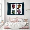 VIKAMA Gorillaz Demon Days Gobelín Virtuální Kapela Kreslená Postavička Závěsná na Zeď do Ložnice Obývacího Pokojového Dekor