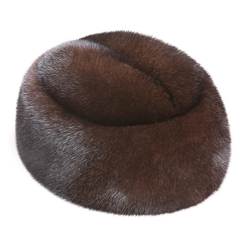 Mink hat male whole mink mink winter middle-aged and elderly warm landlord hat otter hat male winter mink hair