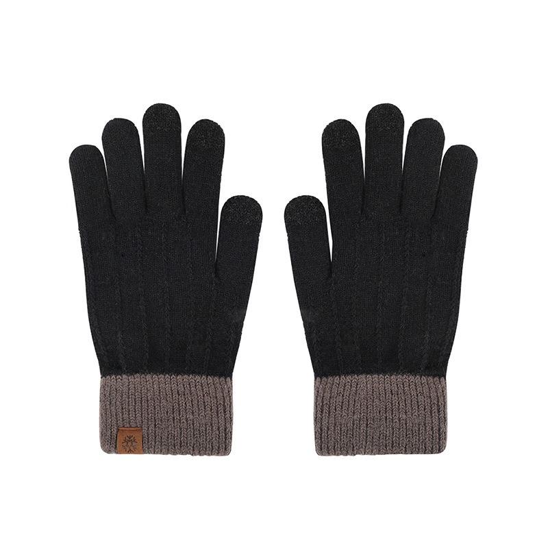 Half Finger Flip Gloves Knitted Winter Ladies Cute Fleece Outdoor Cold Warm Office Student Finger Gloves