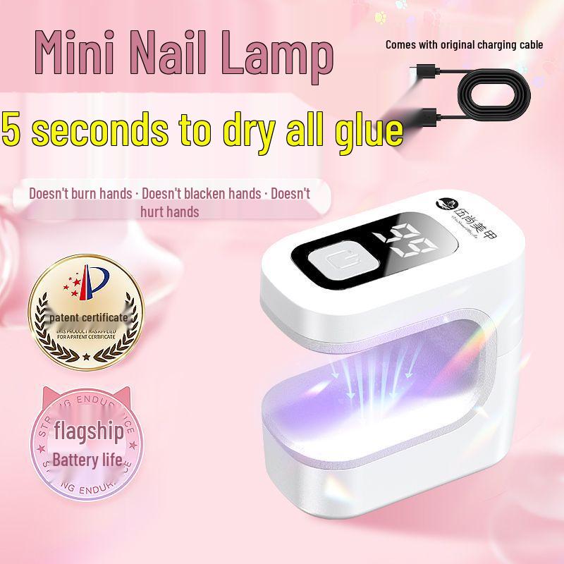 Portable Quick-Dry Mini LED Nail Gel Curing Flashlight for Home & Professional Use