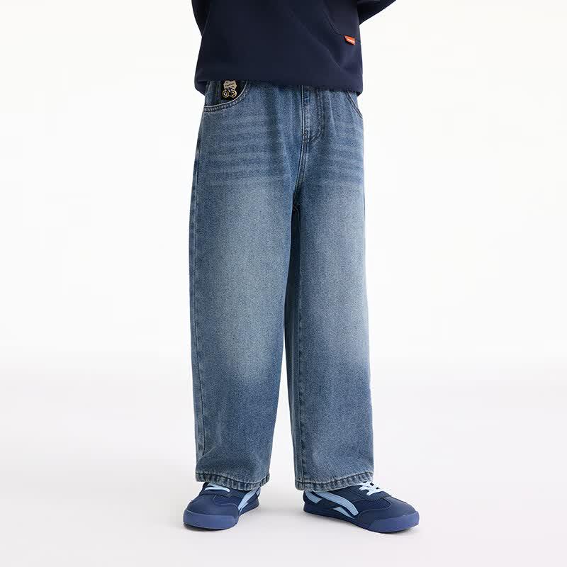 Boys' Loose Fit Drape Denim Jeans