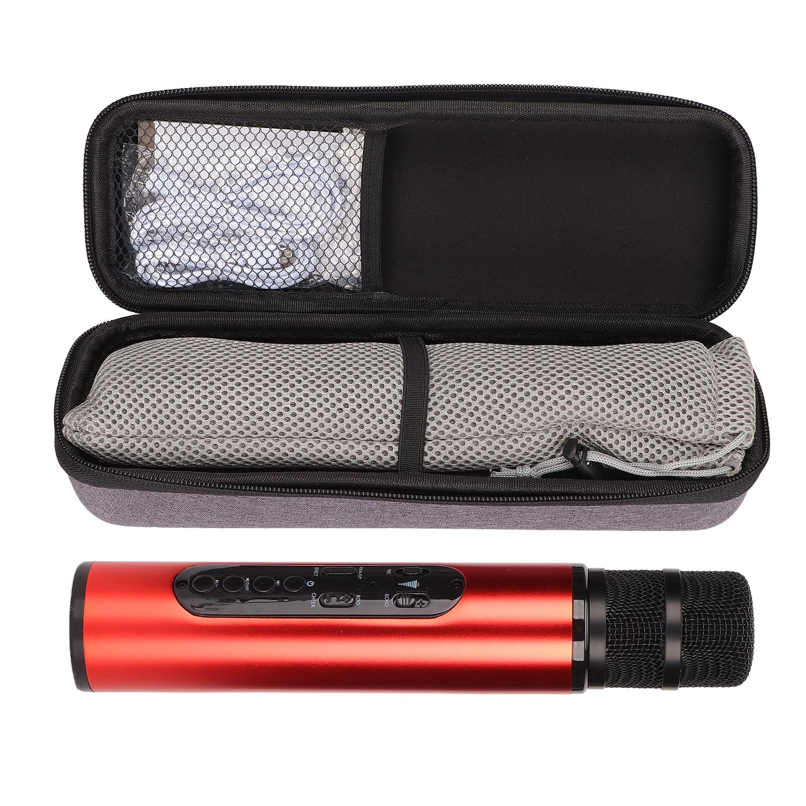 

Беспроводной Bluetooth-микрофон для караоке, портативный ручной микрофон для вечеринок, автомобилей, дома, на открытом воздухе, KTVGold красный