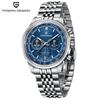 PAGANI DESIGN PD1827Newest 41mm Men Quartz Watches Japan TMI VK63 Vintage Five Bead Chain Strap Waterproof Luminous Reloj Hombre