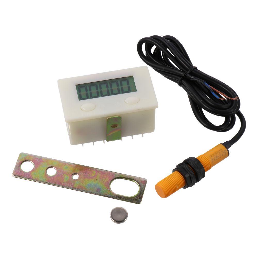 Plastic 0-99999 Counter  5 Digit Punch Counter LCD Digital