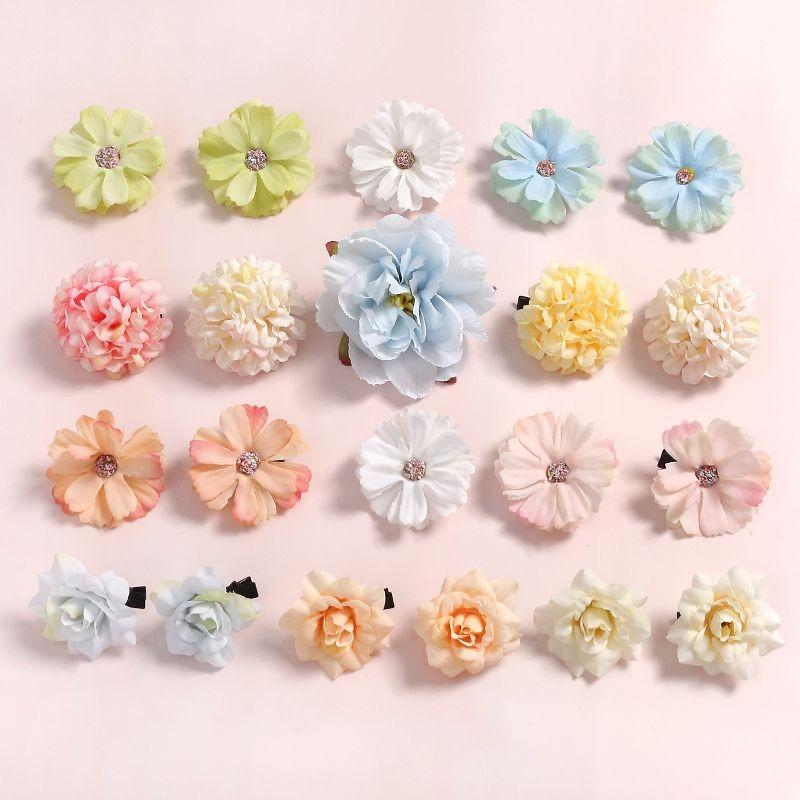 Mixed Rose Artificial Flowers Silk Fake Flowers Heads for Room Home Decor Wedding Decoration DIY Craft Garland Gifts Accessories