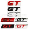 GT 3D Metal Emblem Badge for Rear Trunk Fender Self‑Adhesive Displacement Modified Car Exterior Decor Sticker