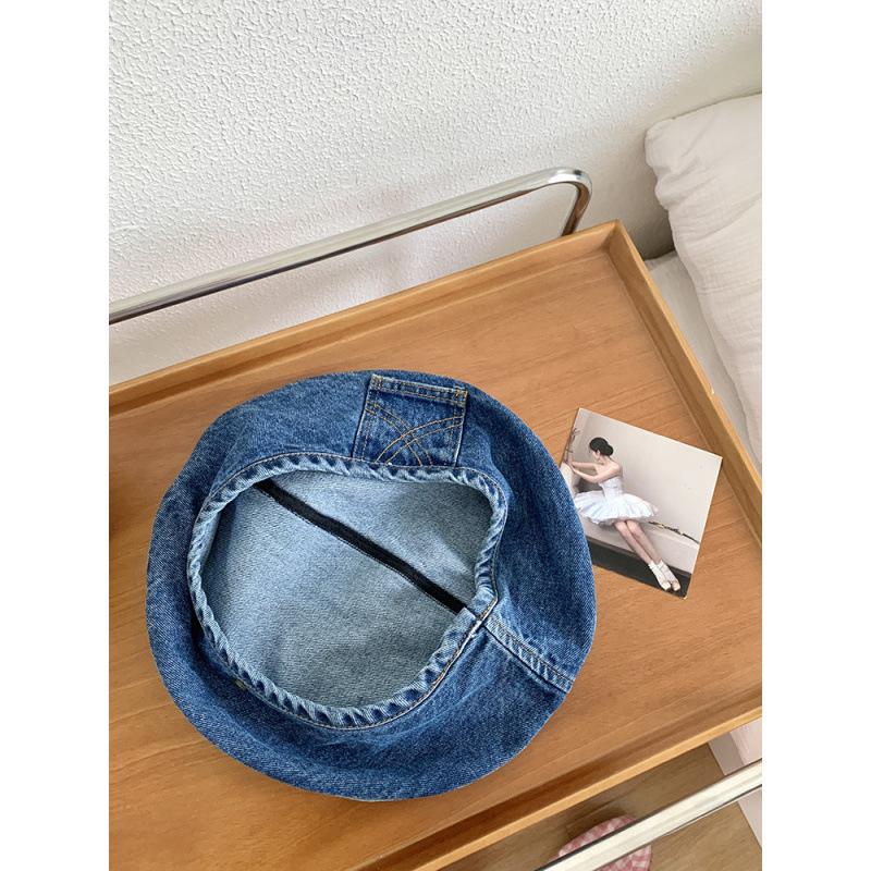 Spring Summer Denim Beret Cap For Women Outdoor Travels Berets Girls Gorra Inglesa Hombre Sombreros De Mujer