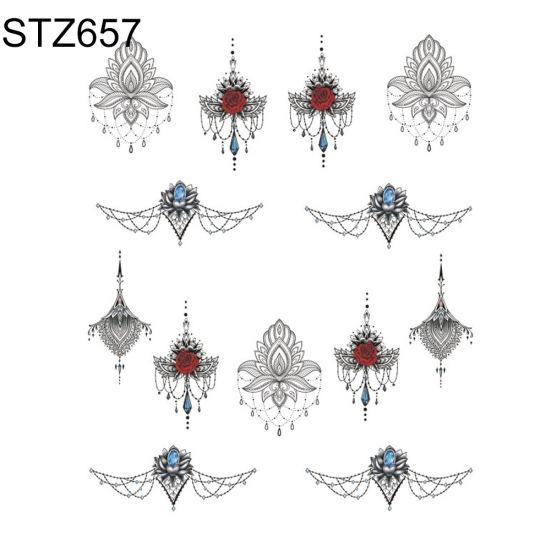 Krásný Butterfly Lustr Petal Nail Art Sticker Water Transfer Decal Manicure