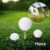 5/10Pcs Pu Plastic Golf Practice Balls Real Feel Flight Training Balls Indoor Outdoor Backyard Universal Random Color Hardness