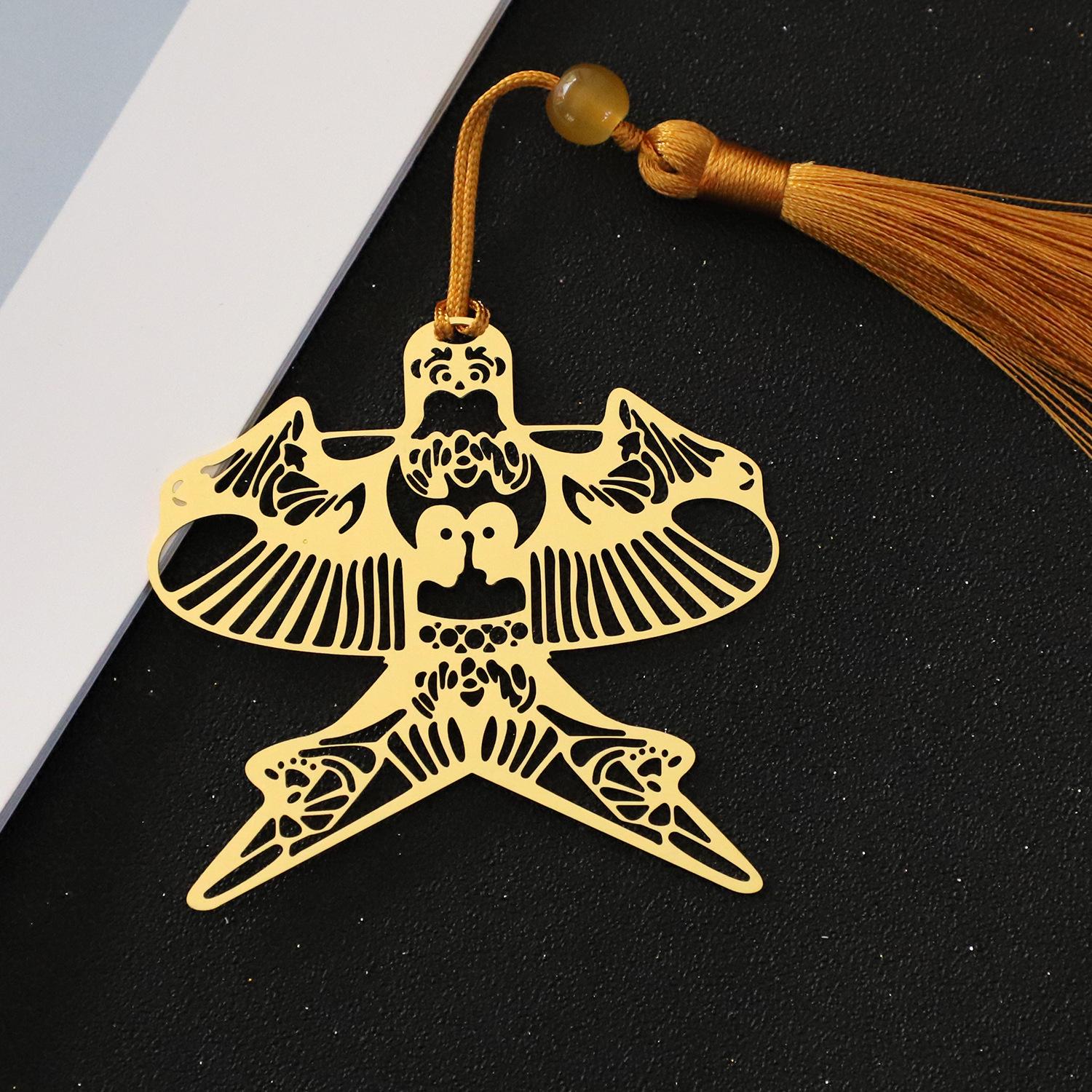 Chinese Style Palace Souvenir Metal Bookmark: Cute, Creative, Fresh, Hollow Design For Students