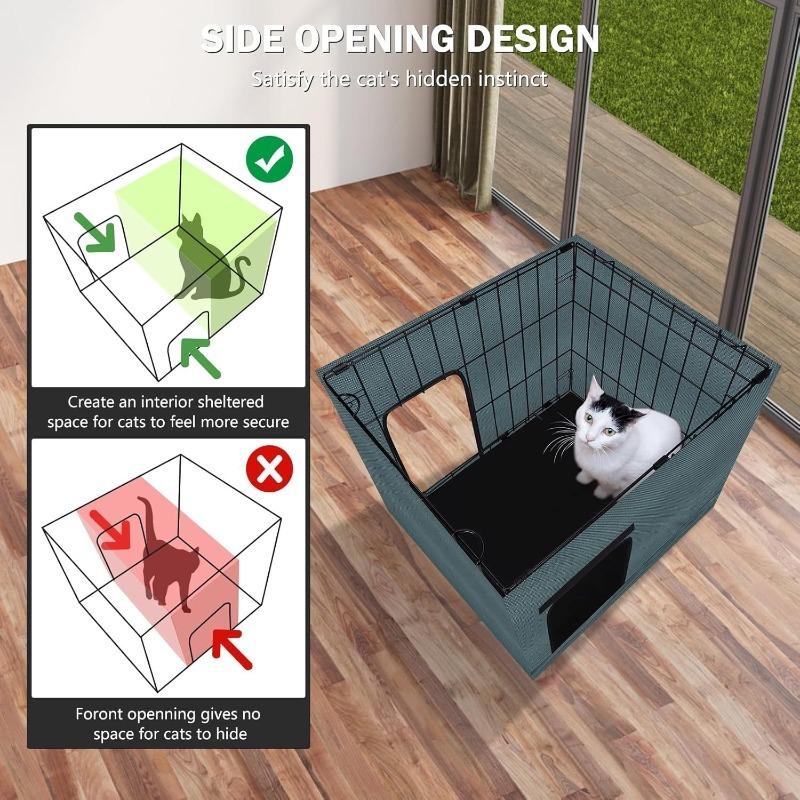 Waterproof Cat House Outdoor Insulation Cat Houses Warm Pet Cats Heating Bed Foldable Portable Waterproof Safety Cats Houses