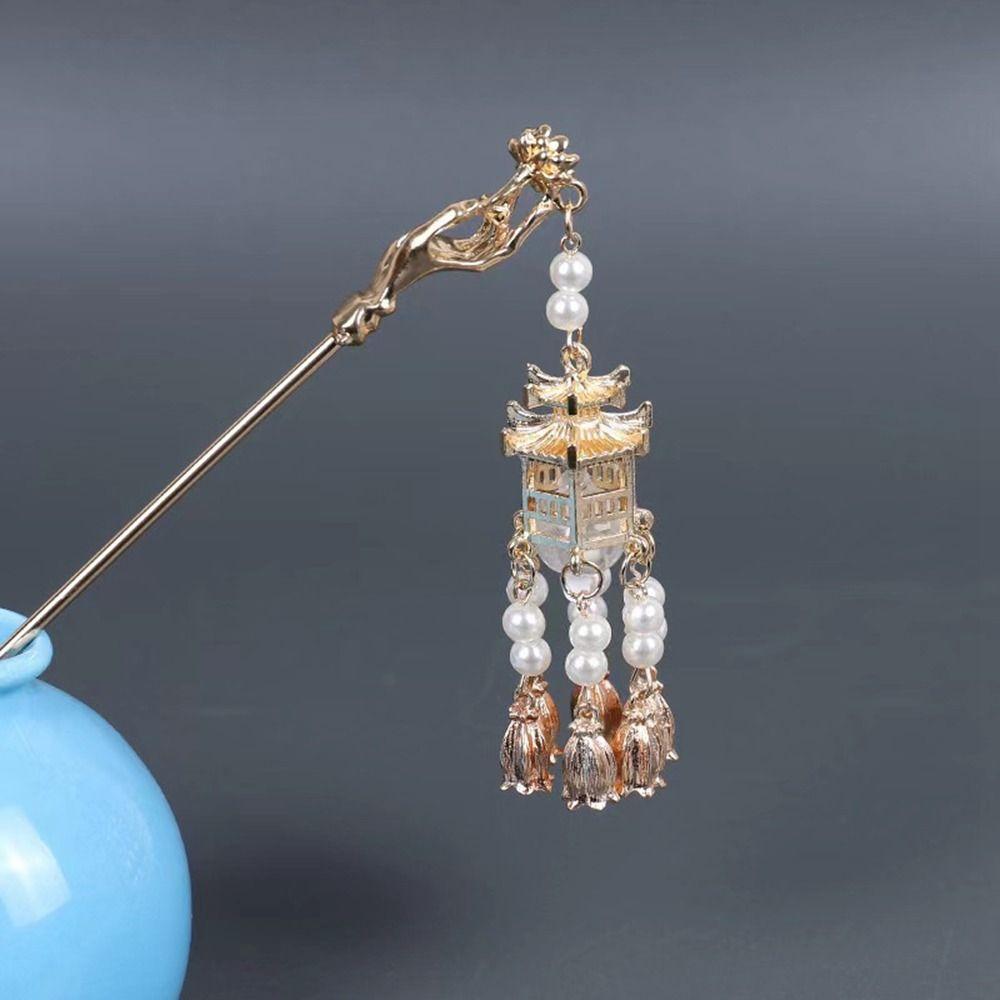 Hairpin Pearl Ancient Style Hairpin Chinese Style Headwear Girl Hair Accessories Hanfu Hair Sticks