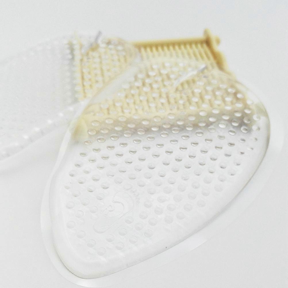 Gel Insole for High Heel Half Insoles for Cushion 4Pairs Transparent Silicone Inserts