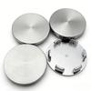 4pcs No Logo Black/Silver Emblem Car Wheel Center Caps 51MM 46MM Wheels Hub Cap Rim Hubcaps Dust Cover Replace Car Accessories