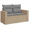 VidaXL Salon de jardin avec coussins 6 pcs beige résine tressée 3327809