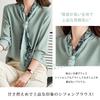 Long Sleeve Chiffon Blouse with Ribbon and Bow Relaxed Perfect for and Everyday and Winter [Leadamon-oee] Women's Tie, V-Neck, Stylish, Elegant,