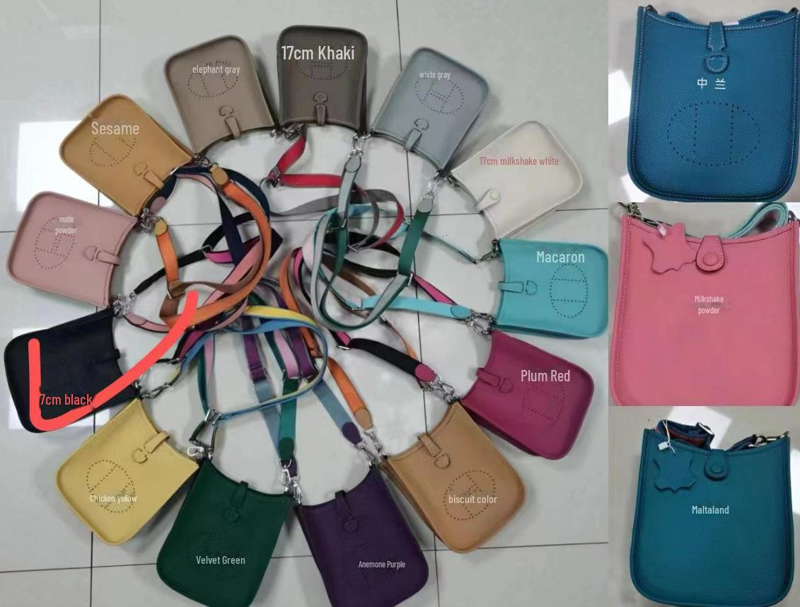 

2025 Женская сумка через плечо из натуральной кожи: Классическая, модная сумка-мессенджер через подмышку