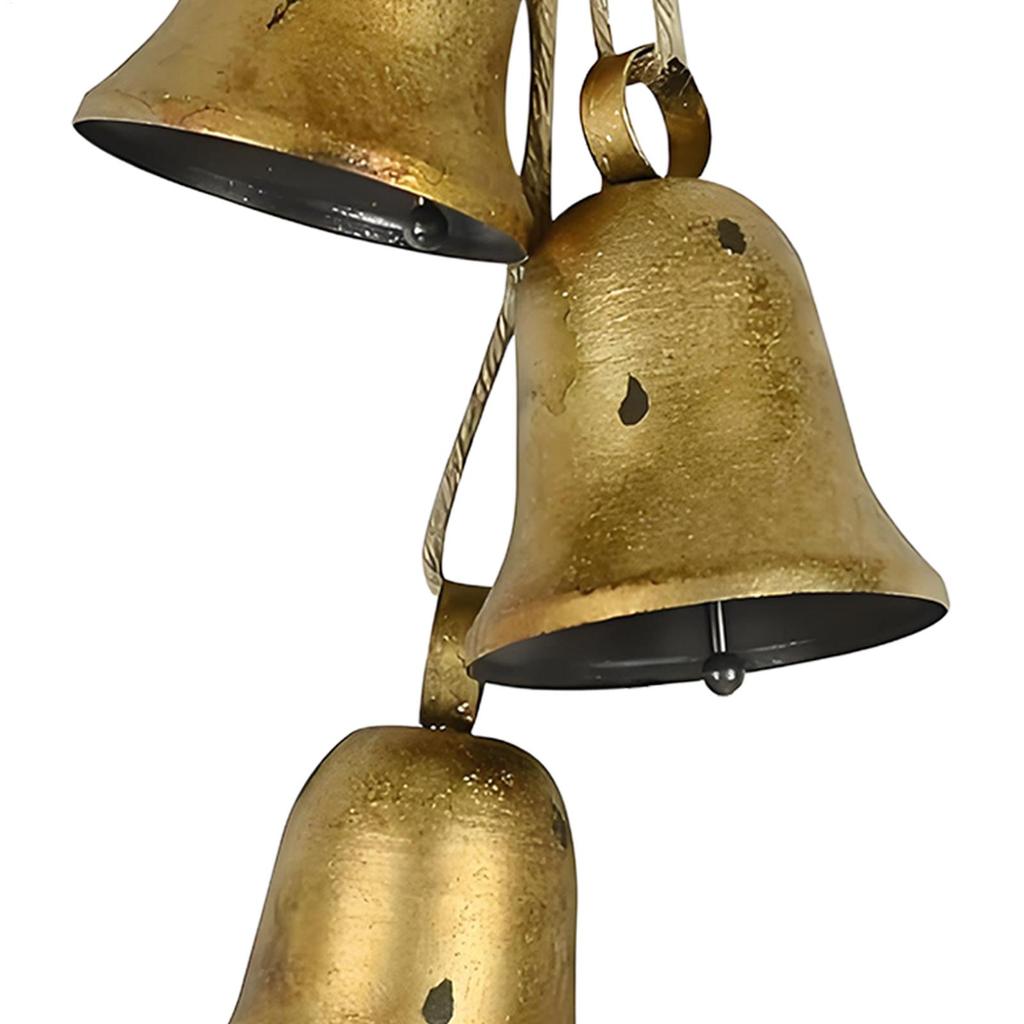 Christmas Bell Ornaments Party Decorations Rustic Holiday Decor Gold Vintage Christmas Bells Tree Ornaments For Outdoor Window
