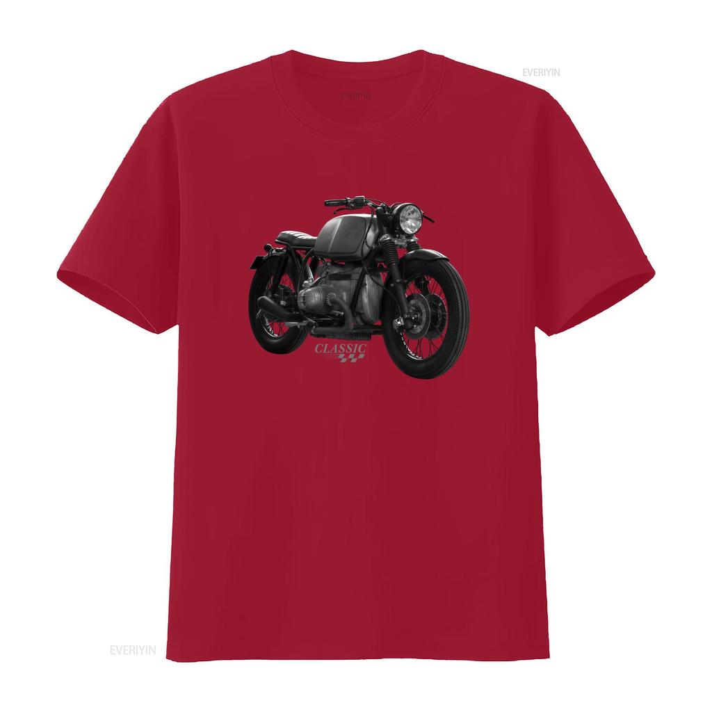 Klasické motocyklové tričko pro muže Vintage design Cafe Racer Perfektní pro motorkáře modely R 80 100 1200 GS vintage Vypraný móda