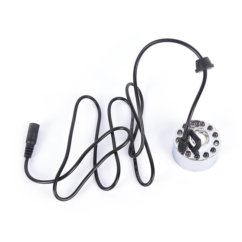 12 LED Ultrazvukový výrobník mlhy Fogger Vodní fontána Jezírko Atomizér Zvlhčovač vzduchu