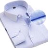Camisa de vestir para hombre talla 8XL de máxima calidad, manga larga, corte ajustado, lisa, a rayas, formal de negocios, camisa blanca, ropa social para hombre