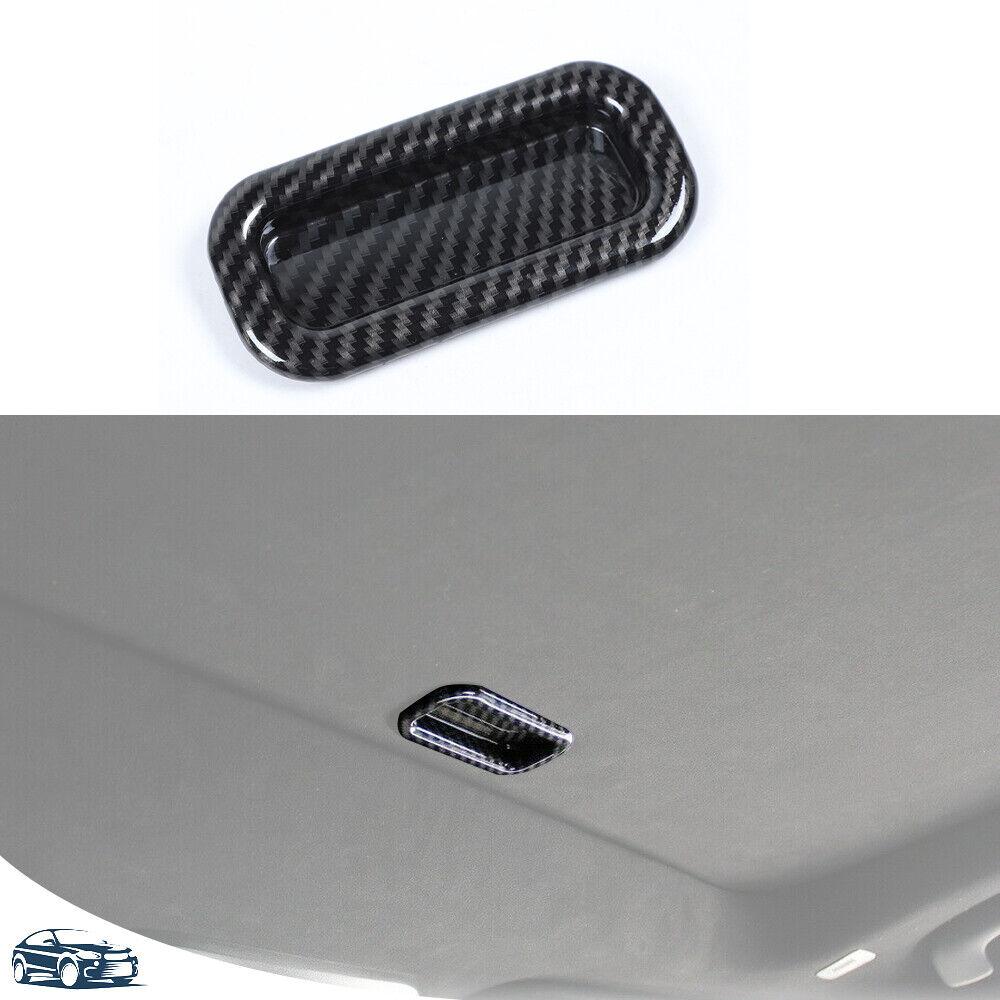 Carbon Fiber Roof Skylight Handle Bowl Cover Trim Decor For Dodge Charger 2011+