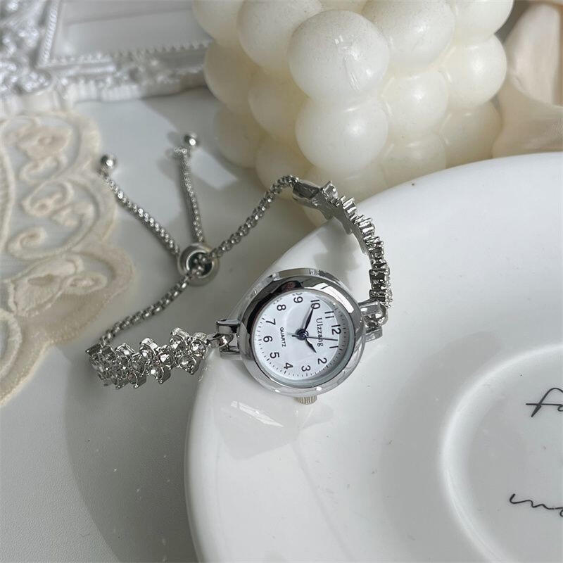 

Yumen Point Women s Silver Rose Gold Wrist Bracelet Watch Silver