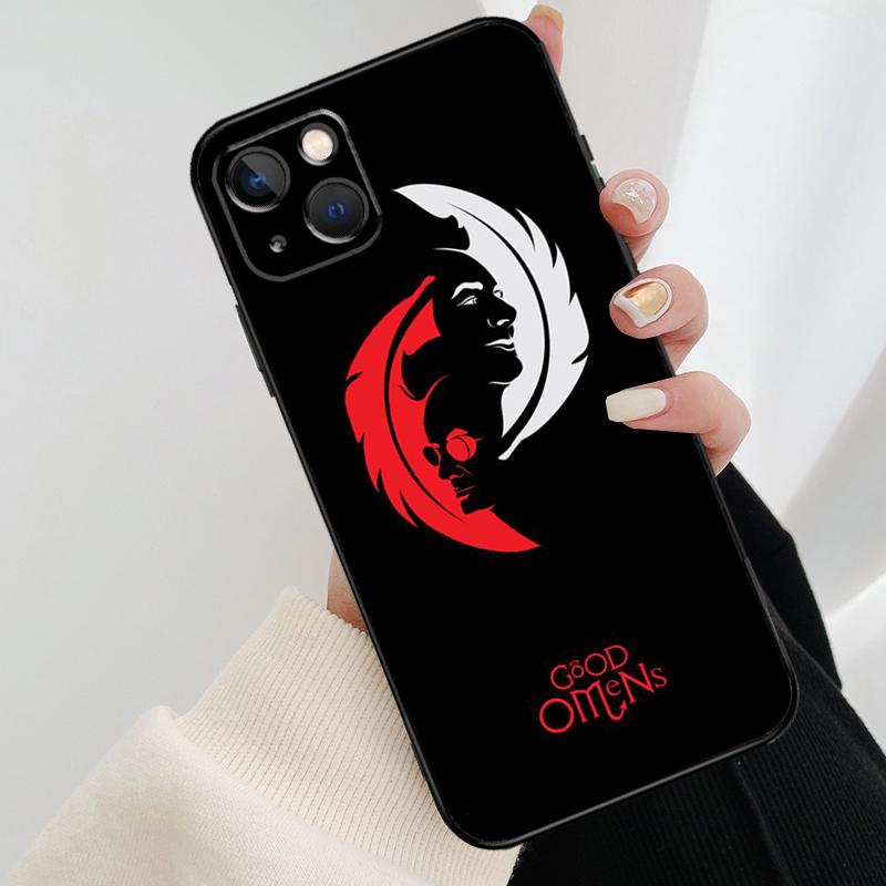 

Good Omens Phone Case For iPhone 17 Pro Max 16 15 11 13 12 14 Pro Max mini 15 16 Plus 16e 17 Air Cover iPhone 12