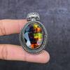 Ammolite Gemstone 925 Sterling Silver Jewelry Pendant 2.29" L3j33