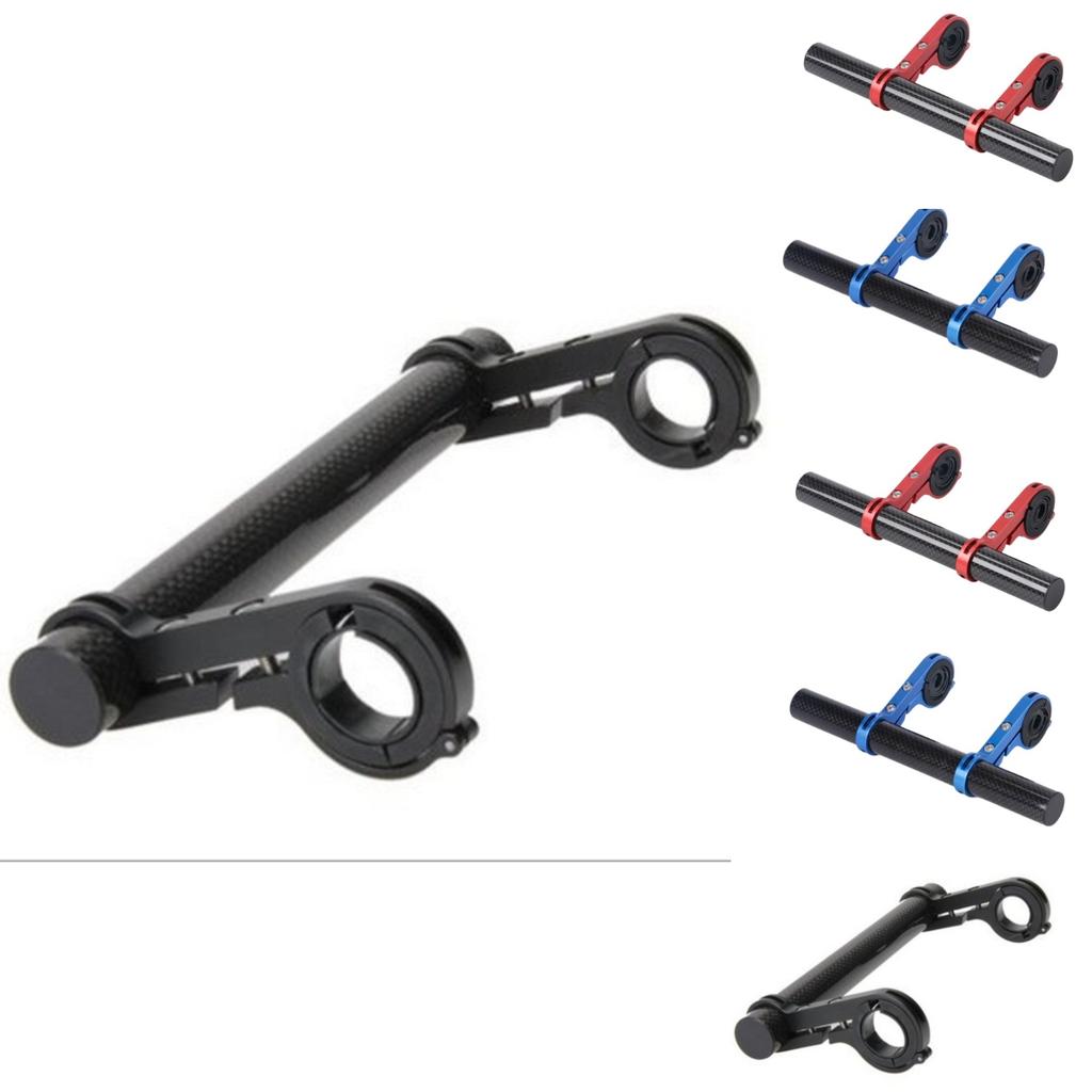 20cm 10cm Cycling Handlebar Bike Flashlight Holder Handle Bar Carbon Fiber  Extender Mount Bracket Bike Accessories