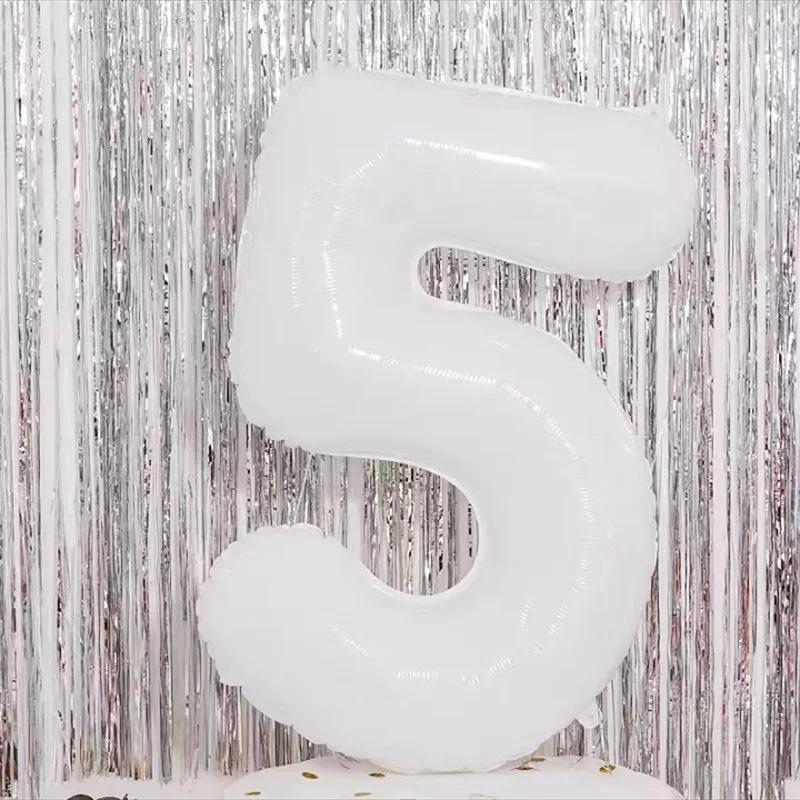 32-Inch Gradient Color Aluminum Foil Number Balloons - US Version