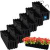 Flowerpot Balcony Box for Balustrade Terrace Flowers Anthracite 60cm 6 PCS