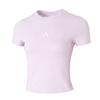 Striped Comfortable Breathable Short Sleeve T-Shirt Women Tops Purple JE1248